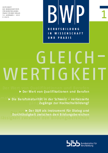 Coverbild: Transformation requires strong vocational education and training