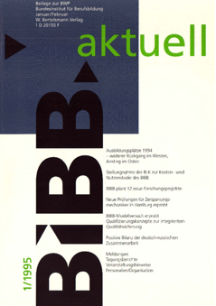 Coverbild: BWP 1/1995 Beilage "BIBB aktuell"