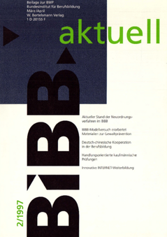 Coverbild: BWP 2/1997 Beilage "BIBB aktuell"