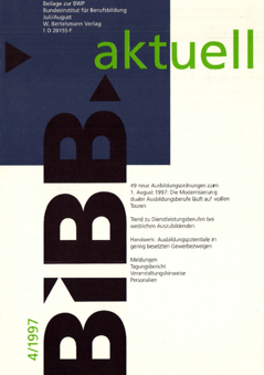 Coverbild: BWP 4/1997 Beilage "BIBB aktuell"