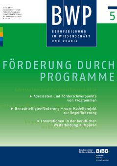 Coverbild: Vocational education and training needs an immediate and real sense of momentum!