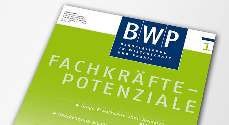 Darstellung der neuen BWP-Ausgabe Fachkr&auml;ftepotenziale in liegender Form